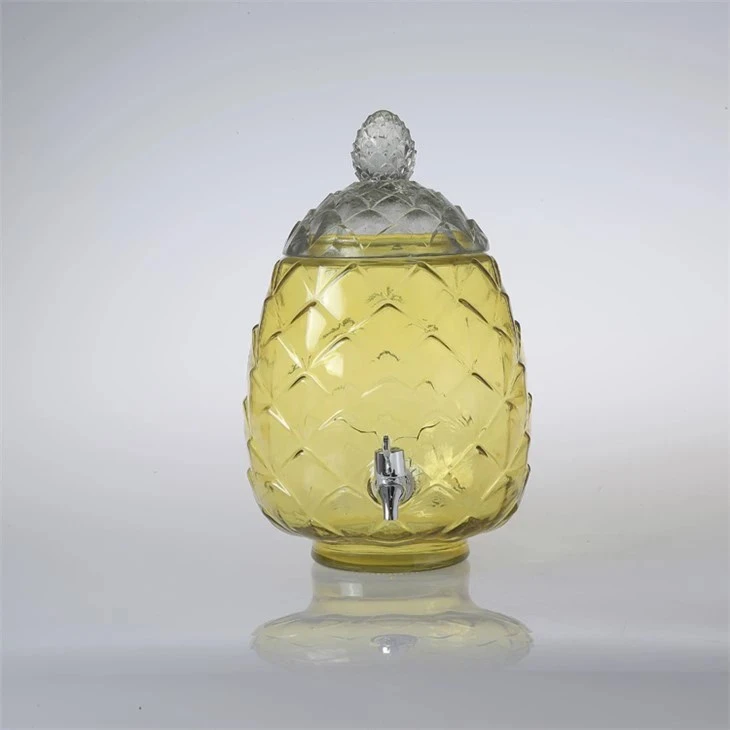 Borosilicate Glass Beverage Dispenser For Juice