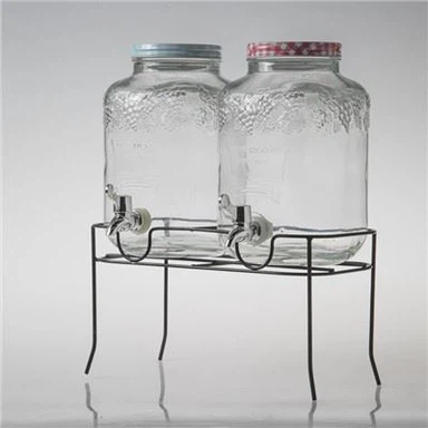 Drikkedispenser for kjøleskap i glass